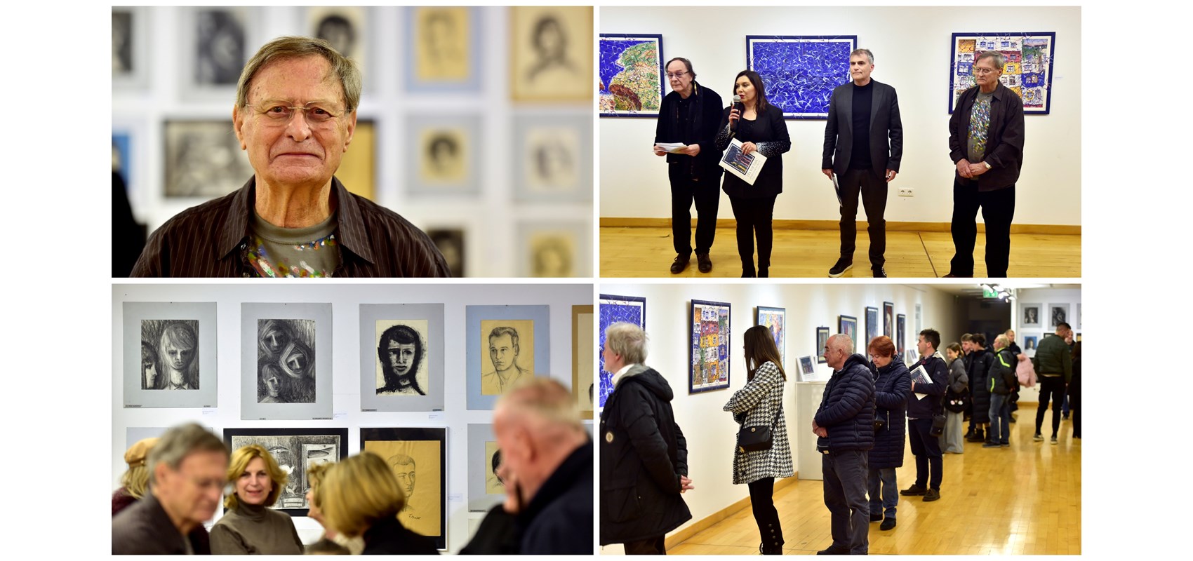 Publika je uživala na otvaranju izložbe Tihomira Bašića u Sveučilišnoj galeriji